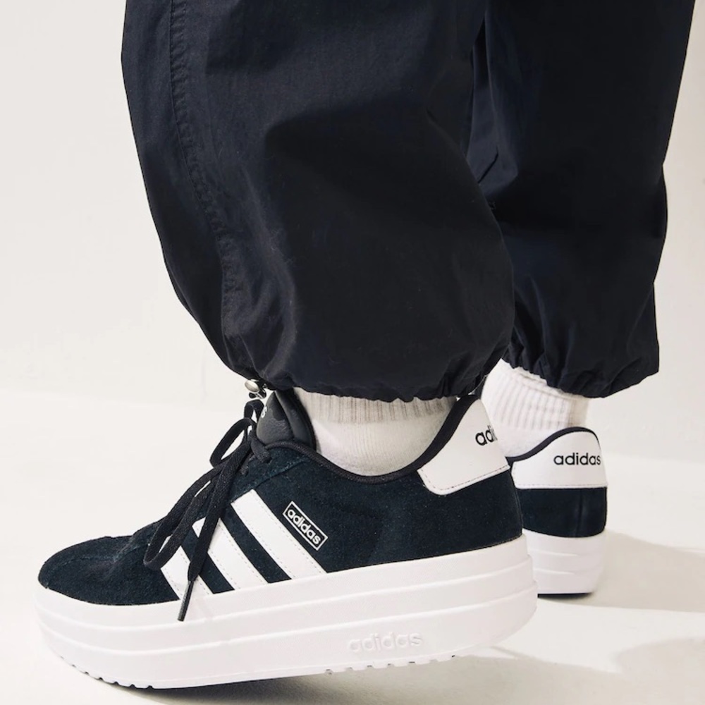 Adidas VL Court Bold Black and White Platform Sneakers - Picture 3 of 7